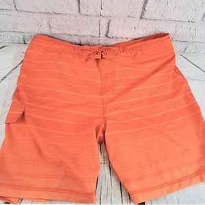 NWOT - Orange Mens Board Shorts Swim Trunks - XL
